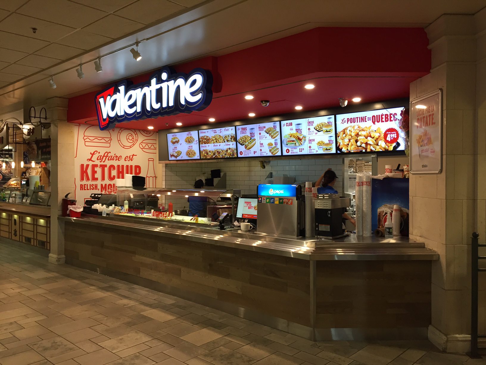 Grand opening of restaurant Valentine at Complexe ...